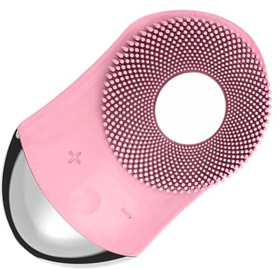 Spazzola elettrica per il viso - Spazzola elettrica per la pulizia del viso | Riscaldamento sensibile alla temperatura in silicone | Detergente per la pelle della lavatrice per pelli sensibili all'uso