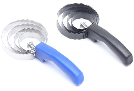 Agmoctz 2Pack Stainless Steel Horse Comb Set Kit with Touch Grip, Horse Sweat Cleaning Tool, Random Color, Fine Workmanship