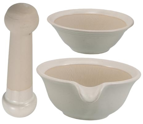 Alipis Food Grinder Set Keramik Handlicher Babynahrungs-Stößel Leicht Leise Japanisches Design für Frische Babybreie Zuhause und Unterwegs