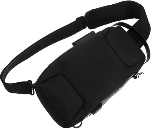 LIOOBO Borsa Tracolla Uomo in Oxford con Lucchetto Codice Antifurto per Viaggio e Uso Quotidiano Marsupio Petto Resistente e Sicuro