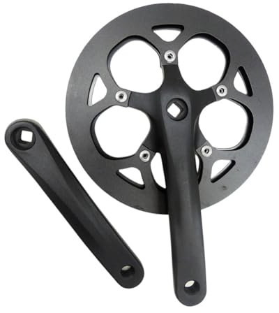 QOXEZY Square Taper für Fahrrad-Kurbelgarnitur, 50 Zähne Kettenblatt, 170 mm Aluminiumlegierung Kurbelarme, kompatibel mit Straßen-, Fixie- und MTB-Rahmen