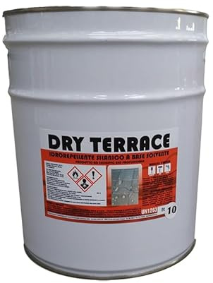 iiVELA DRY TERRACE, Vernice Idrorepellente per Terrazze e Balconi – Impermeabilizzante Trasparente Anti-Infiltrazioni, Protezione Profonda Senza Alterare Colore e Traspirabilità delle Superfici (1 Kg)