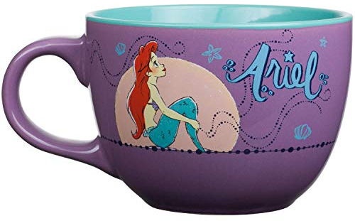 Silver Buffalo Disney Princess Little Mermaid Ariel Moonlight Keramik-Suppentasse, 680 ml