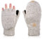 AOKAY Winter Handschuhe Fingerlose Fäustlinge Damen Fingerhandschuhe Fingerlos Handschuhe Strick Handschuhe mit Flip Top (Vintage-Beige)