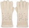 styleBREAKER warme Handschuhe mit Strass und Fleece, Winter Strickhandschuhe, Damen 09010010, Farbe:Beige (One Size)