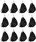 Windy City Novelties - 12er-Pack – Pompons (schwarz)