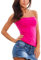Toocool - Top Fascia Donna Tubo Tube Senza Maniche Bandeau Aderente Corpetto AS-835-1 [Taglia Unica,Fuxia]