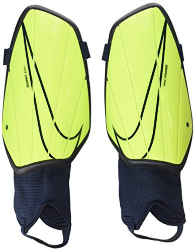 Nike Unisex NK CHRG GRD Shin Guards - Volt/Obsidian/Obsidian, Large