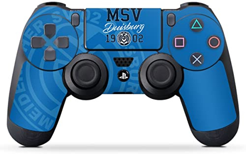 DeinDesign Skin kompatibel mit Sony PlayStation 4 PS4 Controller Folie Sticker MSV Duisburg Offizielles Lizenzprodukt Bundesliga