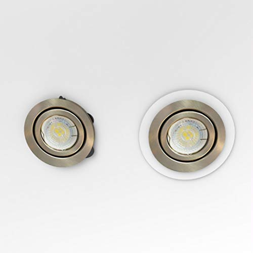 Gloss White Downlight Spotlight Surround Bezel Converter/White Spotlight Bezel (Outside 140mm x Hole 80mm)
