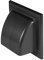 MKK® Grille de ventilation anti-intempéries pour grille d'aération et anti-retour Diamètre 150 mm Graphite