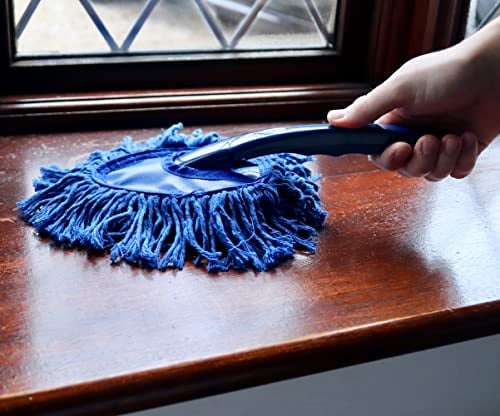 The Home Valet Company Waxed Mini Duster - Fluffy Cotton Duster Allergy Dust Catcher For Home And Car Use