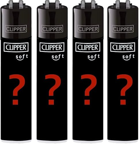 Clipper Original Lighter Feuerzeug Soft Touch Uni Special Edition Sets + All u need Schlüsselanhänger Flaschenöffner (8 x Mix Set)