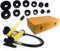 Futchoy Emporte-pièces Hydrauliques 10 Pièces avec Pompe Hydraulique, Jaune, Métal, Aluminium, Plastique