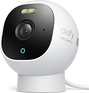eufy Security Outdoor Cam E210, All-in-One eigenständige Überwachungskamera für Außenbereiche, mit 1080p Auflösung, Gebührenfreie Nutzung, IP67 Wasserschutz(Generalüberholt)