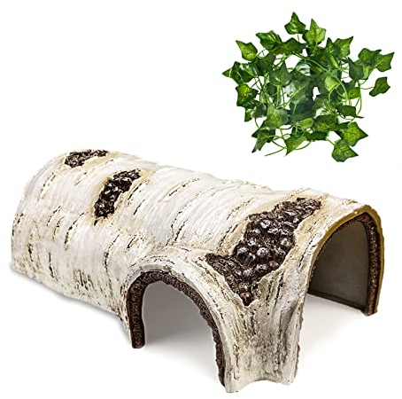 Reptilienhaut Höhlen Simulation Baumversteck Schlangenhaut Leopard Gecko Terrarium für Eidechsen Einsiedlerkrebse Spinnen Frösche Amphibien