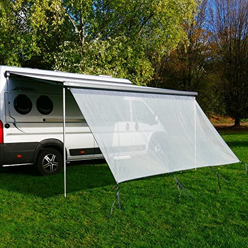 your GEAR Capri Sun Blocker - 6 Größen - winddurchlässige Markisenvorderwand & Seitenwände für Markise, Sicht- und Sonnenschutz 3 Keder mit Ø 4,3 6,2 und 7 mm Vorderwand Breiten 240 bis 480 cm