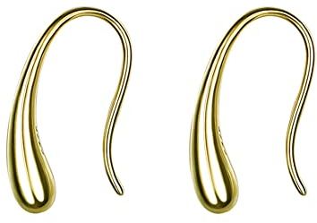 Fajewellery Vergoldete Sterlingsilber-Ohrringe Tropfen Wassertropfen Ohrringe für Frauen