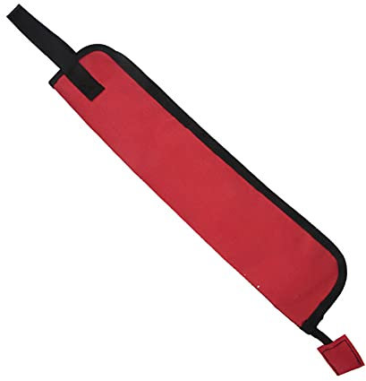Porta Bacchette Batteria, 46x10cm Tessuto Oxford Borsa per Bacchette per Batteria Custodia per Bacchette con Una Maniglia Portatile per Accogliere Bacchette Materiale Didattico(Rosso)