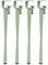 Pieds de Serrage de Table Forme de F,4pcs Pieds de Meubles en Métal Réglables,Pieds de Table À Manger en Fer,pour Console de Meubles Table Basse Bricolage,Portant 150Kg (71cm(28in),Green)