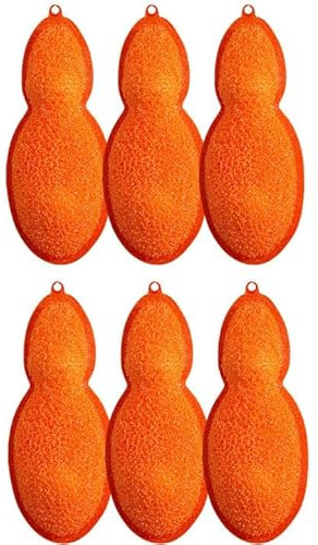 Magic Bottle Cleaning Beans | 3/6 Pcs Beans Bottle Cleaning Sponge | Pea-Shaped Water Bottle Brushes Cleaning Sponges | Reusable Kitchen Gadgets Beans Bottle Cleaner Brush for Internal Cleaning