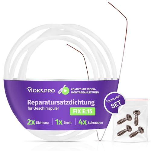Viоks.pro Set 2x Reparatursatz Pumpentopf Dichtung Ø 182mm Ersatz für Pumpensumpfdichtung Siemens Bosch 12005744 - Fehler E15 Reparaturset für Spülmaschine Bosch Siemens Constructa Neff Geschirrspüler