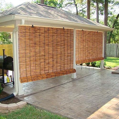 Slxzpl Tende Da Sole In Bambù Per Patio, Tende Da Finestra Impermeabili E Traspiranti, Tende Avvolgibili Tende Per La Privacy Per La Casa, Per Portici, Balconi, Cortili (Size : 50x160cm)