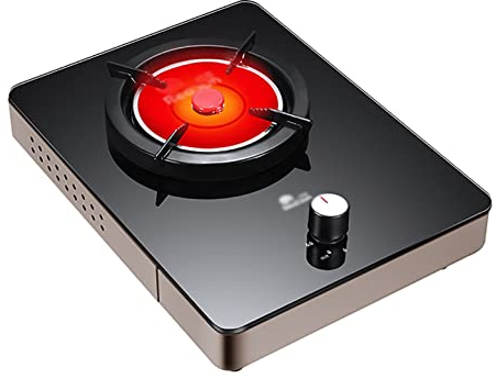 Table de Cuisson à Gaz Table de Cuisson de Camping en Plein Air de Bureau Infrarouge Portable pour NG/LGP - Parfaite pour Les Voyages de Camping du Week-End, Les Fêtes sur Le Pont, La Cuisine su