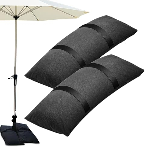 KinMokusei Gewichte für Pavillon, 2er Set Pavillon Sandsäcke, 600D Oxford Verdicken Sandsack Beschwerung, Wasserdicht Sandsäcke für Ampelschirme, Sonnenschirme, Schirmständer