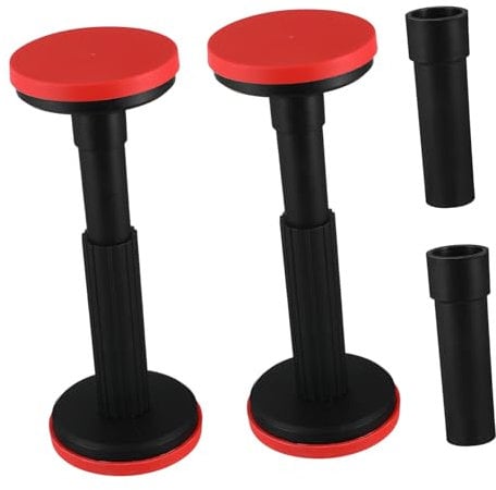 OSALADI 2 Pack Adjustable Legs for Furniture Sturdy Nylon Cabinet Risers Easy Install Bed Frame Support Legs