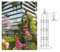 Grigliato for Rampicanti ,Traliccio for Piante Giardino, Garden Supporto Decorativo con Traliccio, Traliccio Giardino Con Obelisco,Colonna for Piante Rampicanti,Per il Giardino e la Terrazza(25.4x85cm