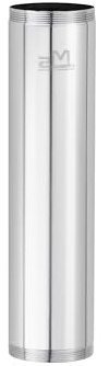 ZM Brass Threaded Tube 1-1/2 Inch x 6 Inch for Tubular Drain Chrome 20Ga