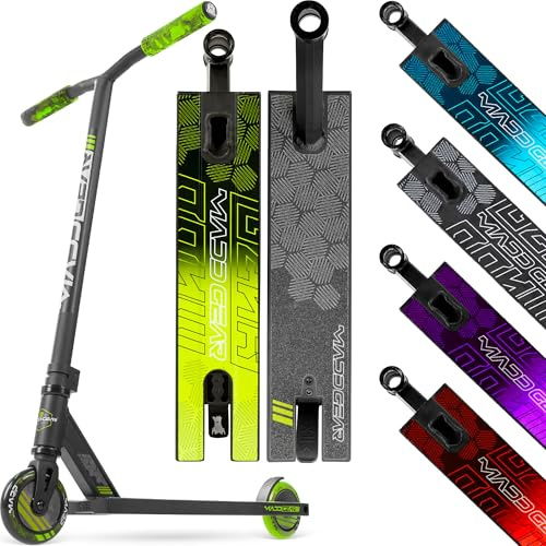 Pro Stunt-Scooter für Kinder im Alter von 8-12 Jahren – leichter, langlebiger Freestyle-Trick-Scooter für Skatepark und Straße – einfache Montage – Madd Gear MG3 Zen