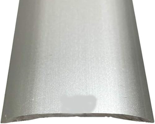 Self Adhesive Floor Cover Trim Door Bar Threshold - Covers Laminate Floors/Wood/LVT - Stick Down Transition Threshold Strip - Metal Plate Joins Flooring/Fills The Gap - Silver Colour (900mm)
