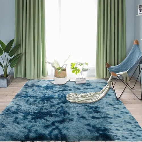 Tappeto Antiscivolo Doccia 70 x 90 cm, Facile da Pulire, Assorbente Alta Densità di Pelo, Varie Misure e Colori, per Salotto, Ufficio Tappeti per Camere da Letto, Blu Scuro