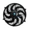 Engine Cooling Radiator Fan 14 Inch Universal Slim Fan Push Pull Electric Radiator Cooling Fan 12V 80W Mount Kit 2400 RPM Black High Performance Fans