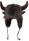 Bison Hut mit Hörnern - Plüsch Horn Hut | Wasserbüffel Hut | Ohr Kopfbedeckung für Halloween | Geschenk für Männer und Frauen für Tier Cosplay Festival Mottoparty Outdoor Abenteuer | Horn Hut Kostüm