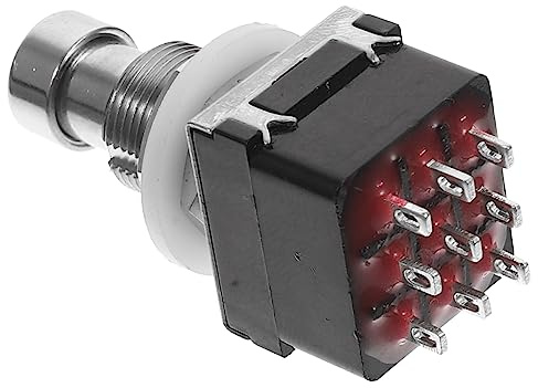 LIGIGWASH 9-poliger Gitarren Fußpedal Fußschalter aus Metall Kleines und Leicht Tragbares Effektgerät Zubehör für Gitarre und Verstärker