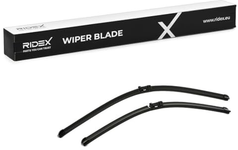 RIDEX Scheibenwischer Set Wischerblätter Satz mit Spoiler Vorne Länge 1: 700mm Länge 2: 580mm Flachbalkenwischblatt Kompatibel mit OPEL Meriva B S10 Top Lock 298W0404
