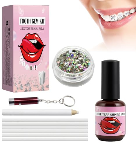 HASAIKA® Zahnschmuck Set, ZäHne Kristall Dekoration, DIY-Zahnschmuck für funkelnde Lächeln-Dekorationen