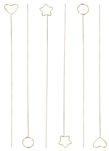 Ciieeo 30pcs Metal Floral Pick Clip for Wedding Place Cards Holder Party Memo Card Clips Wire Design for Flower Arranging Accessories and Bouquet Holder