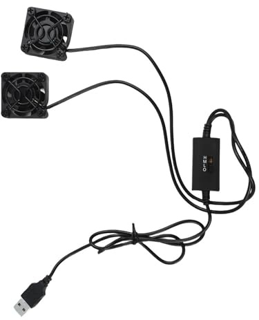40Mm Usb Ventola di Raffreddamento Doppia Con 3 Velocità Funzionamento Silenzioso Dissipatore di Calore In Metallo Per Computer Portatile di Gioco Configurazione Desktop Router