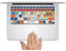 Dekalesk TM@ MacBook Keyboard Skin Logo Sticker Individual keys Rainbow Decal Skin For UK Style Apple Pro/Air /Retina 11 12 13 15 17 (MacBook 12)
