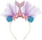 Frcolor Glitter Meerjungfrau Stirnband mit Mesh Prinzessin Mädchen Haarbänder Party Favors Ohren Haarband Purplr Tail