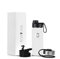 IRON °FLASK Sports Water Bottle - 530 ml, 3 Lids (Spout Lid), Vacuum Insulated Stainless Steel, Double Walled, Thermo Mug, Metal Canteen (Winter White)