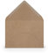 PAPERADO 50 Briefumschläge Kraftpapier - 100 g/m² Kuvert Ohne Fenster 11,4 x 16,2 cm - Umschläge mit Nassklebung spitze Klappe