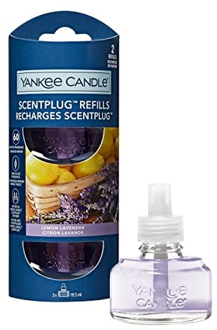 Yankee Candle ScentPlug Nachfüllpackungen | Lemon Lavender Duftöl für Raumduftstecker | bis zu 60 Tage Duft | 2 Stück, 7,6cm