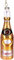 BRUBAKER Cheers! Champagner-Flasche Gold - Handbemalte Weihnachtskugel aus Glas - Mundgeblasener Christbaumschmuck Figuren lustig Deko Anhänger Baumkugel - 15 cm