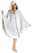 CityComfort Hoodie Damen Poncho Kuscheldecke Flauschig, Oversize Pullover Damen Umhang Decke (Grau)