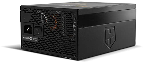 NOX Hummer X 1000W 80 Plus Gold -NXHUMMERX1000WGD- Fuente de alimentación 1000W, ATX 12V, Ventilador ultrasilencioso de 120mm, condensadores electrónicos japoneses certificados, Negro